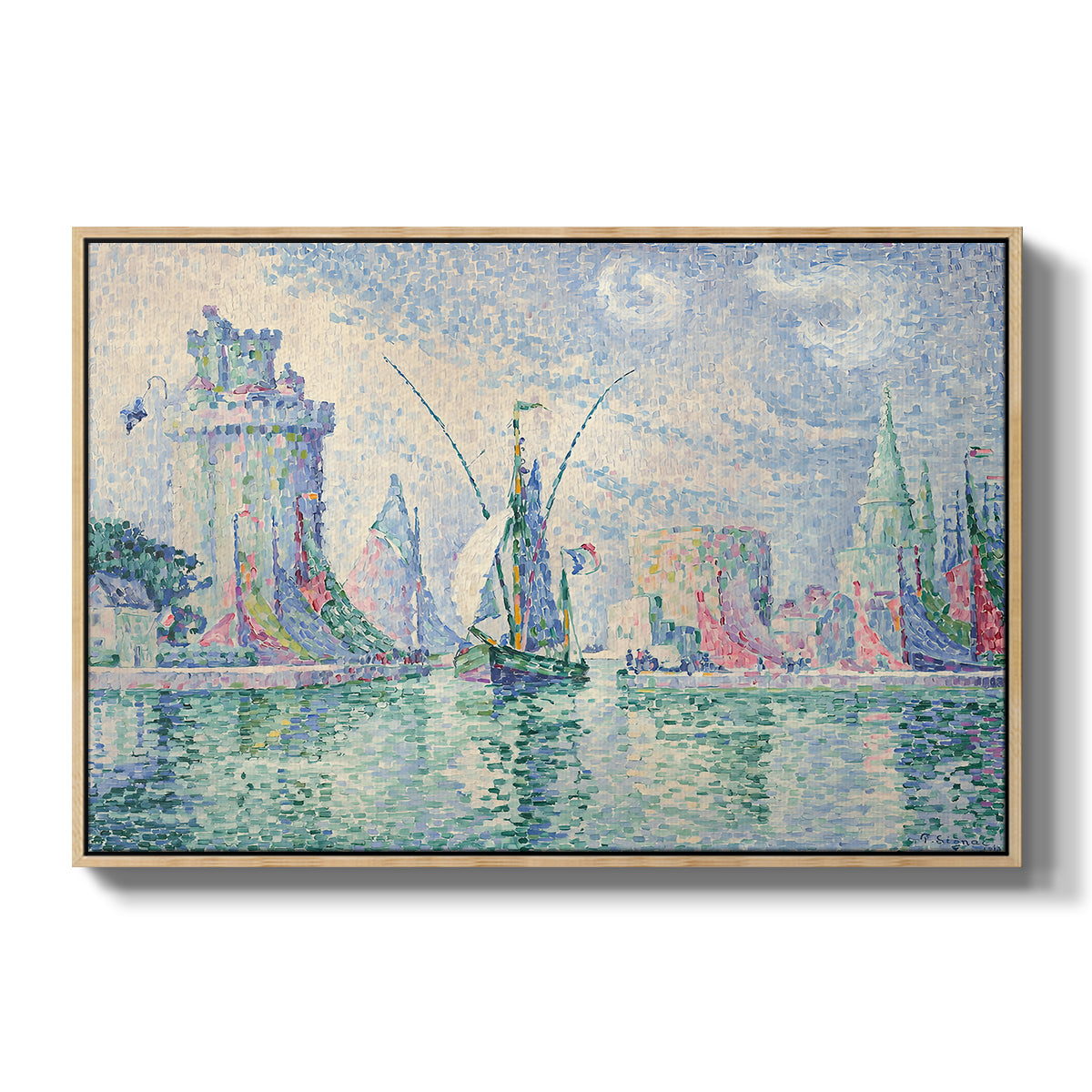 The Green Towers (Les tours vertes, la Rochelle), 1913 - Floater Framed Canvas Print