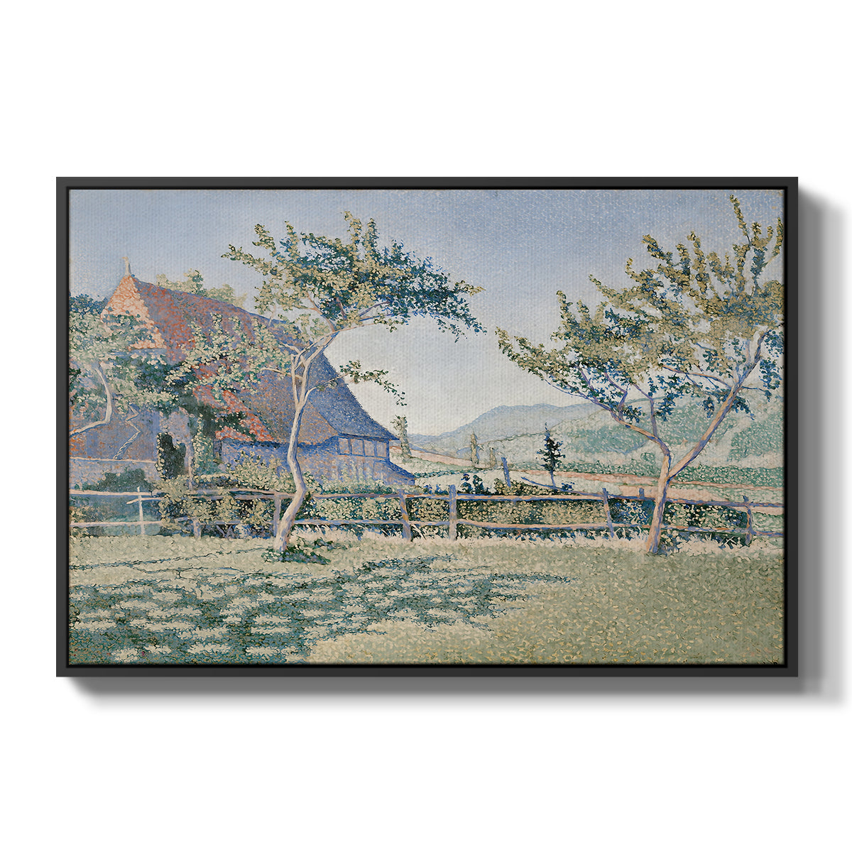 Comblat-le-Château, the Meadow, Opus 161, 1887 - Floater Framed Canvas Print
