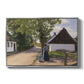 Danish Village Street with Woman and Milkman, 1880 - Floater Framed Canvas Print