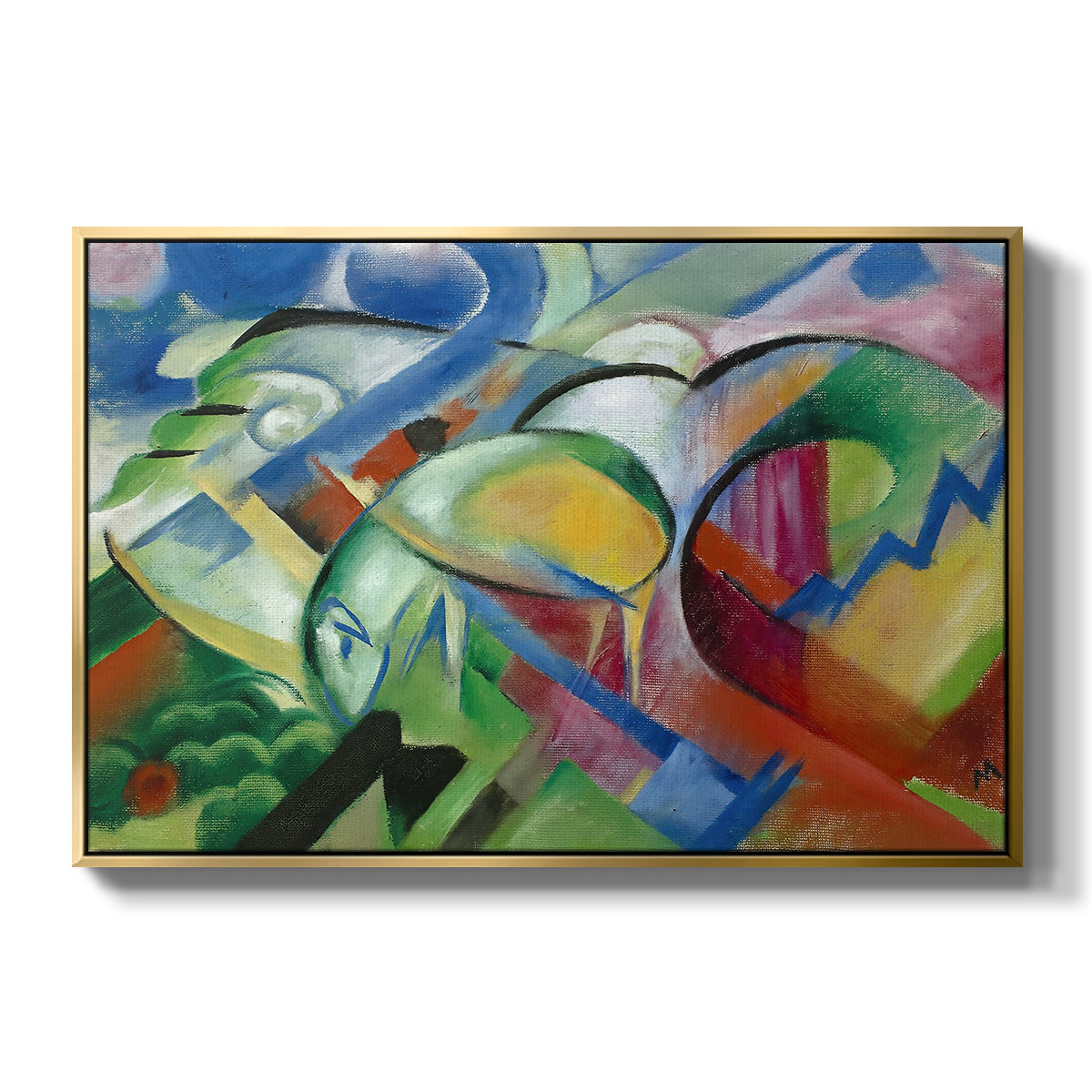 The Sheep, c. 1913-1914 - Floater Framed Canvas Print
