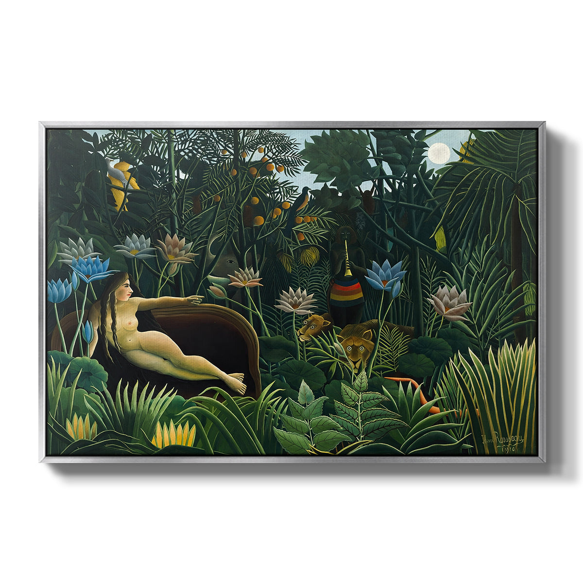 The Dream (Le Rêve), 1910 - Floater Framed Canvas Print