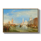 Venice: The Dogana and San Giorgio Maggiore, 1834 - Floater Framed Canvas Print