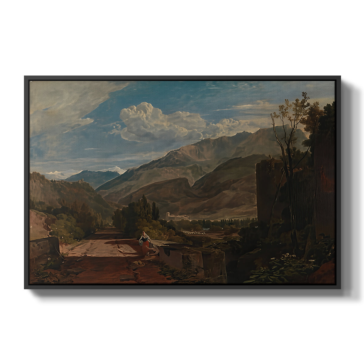 Bonneville, Savoy, 1803 - Floater Framed Canvas Print