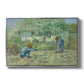 First Steps after Millet, 1890 - Floater Framed Canvas Print