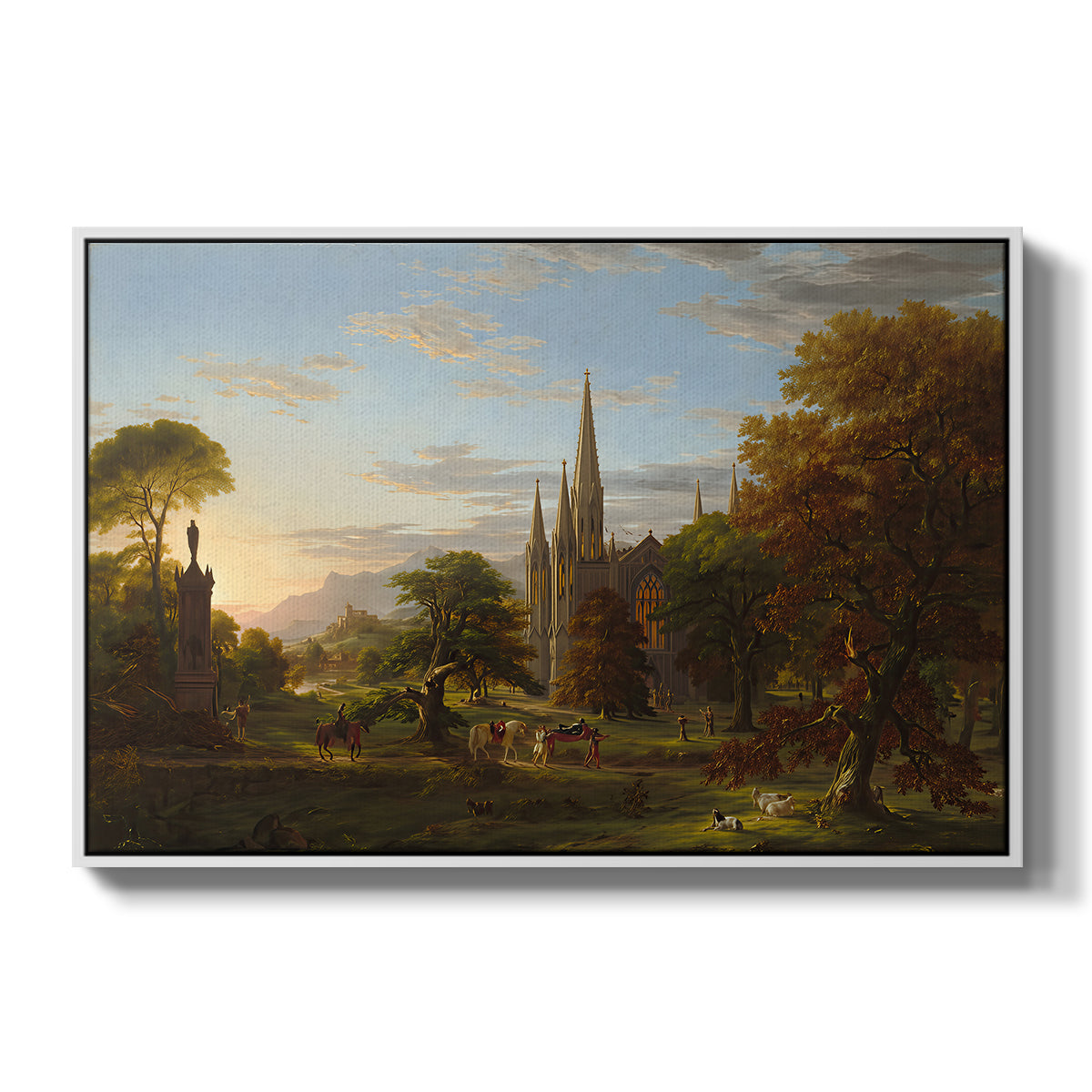 The Return, 1837 - Floater Framed Canvas Print