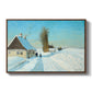Shoveling Snow on a Beautiful Winter Day, c. 1898 - Floater Framed Canvas Print