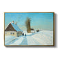 Shoveling Snow on a Beautiful Winter Day, c. 1898 - Floater Framed Canvas Print