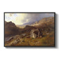 Lledr Valley in Wales, 1864 - Floater Framed Canvas Print