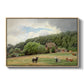 Farm with Grazing Cows (Bondegård med beitende kuer), 1892 - Floater Framed Canvas Print
