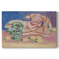 Canvas art print portraying a reclining classical figure rendered in a stylized modern composition, set against a white background