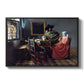 The Glass of Wine, c. 1660 - Floater Framed Canvas Print