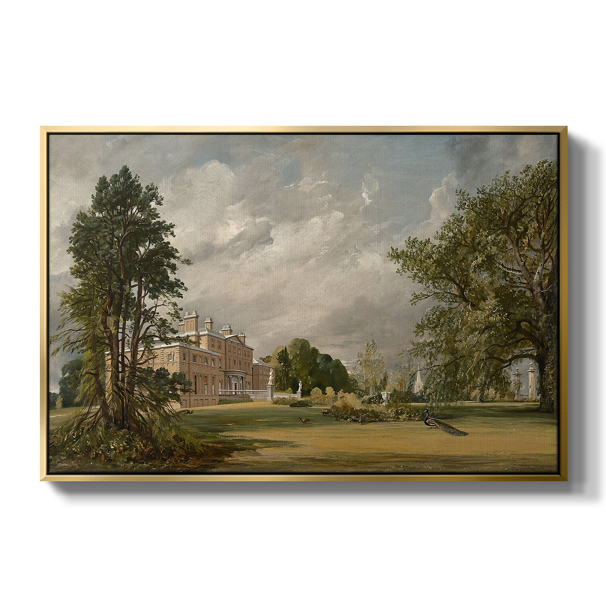 Malvern Hall, 1821 - Floater Framed Canvas Print