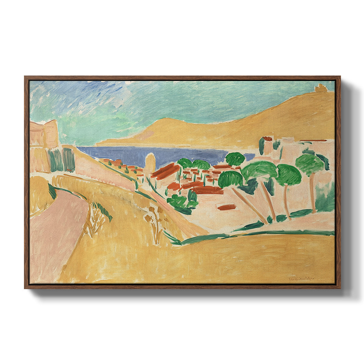 Collioure in August, c. 1911 - Floater Framed Canvas Print