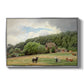 Farm with Grazing Cows (Bondegård med beitende kuer), 1892 - Floater Framed Canvas Print