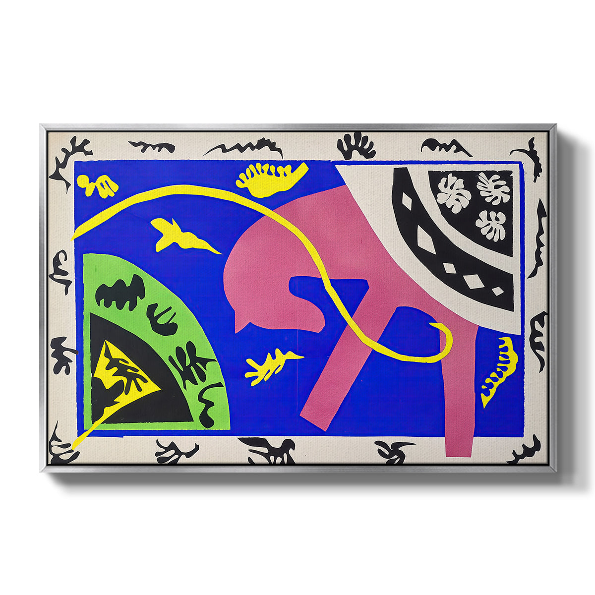 The Horse, the Rider and the Clown, from Jazz, 1947 - Floater Framed Canvas Print