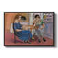Domino Players, 1921 - Floater Framed Canvas Print