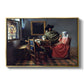 The Glass of Wine, c. 1660 - Floater Framed Canvas Print