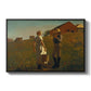 A Temperance Meeting, 1874 - Floater Framed Canvas Print