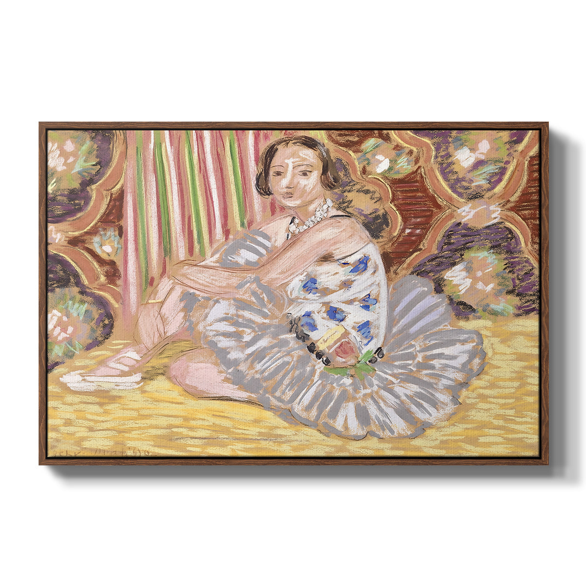 The Dancer (La danseuse), c. 1927 - Floater Framed Canvas Print