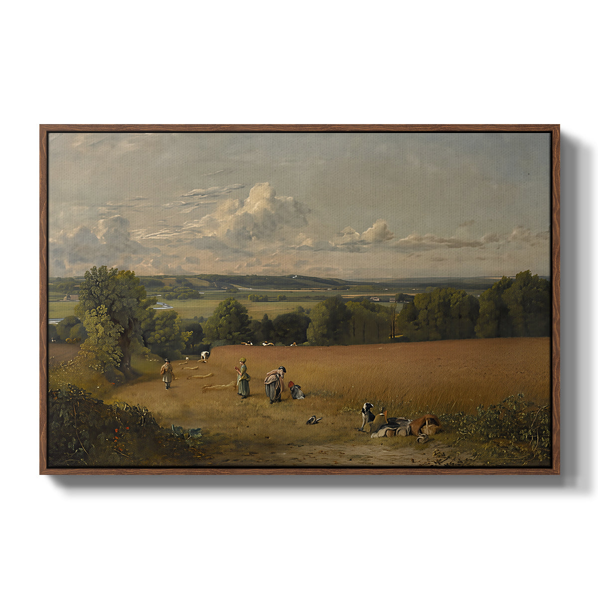 The Wheat Field, 1816 - Floater Framed Canvas Print