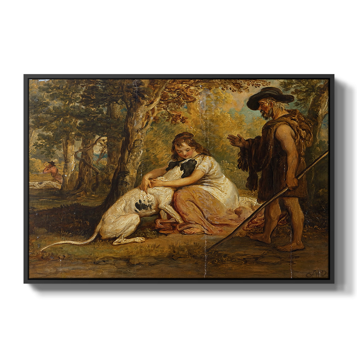 Measure for Measure, or The Biter Bit, 1840 - Floater Framed Canvas Print