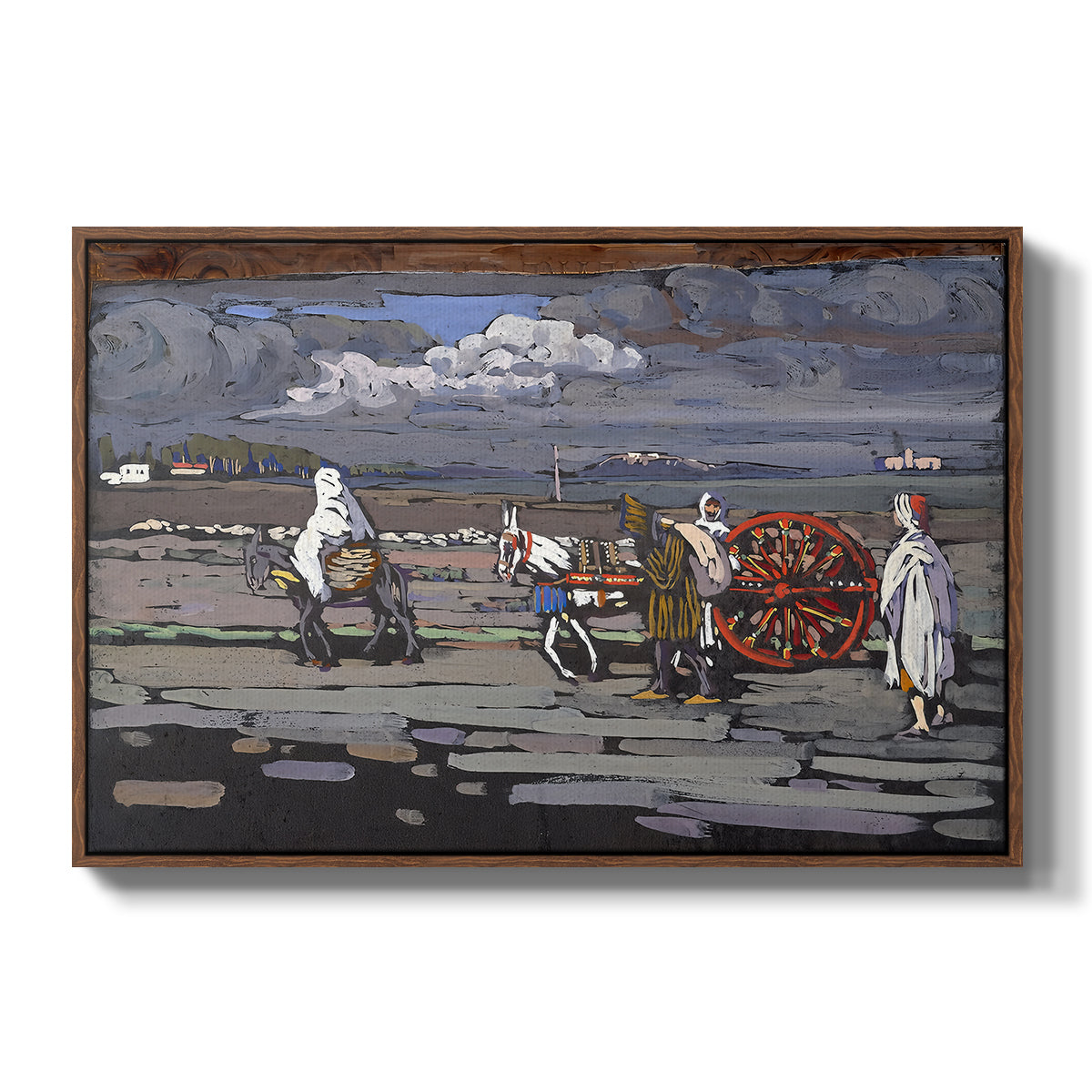 Country Road (Landstrasse), 1905 - Floater Framed Canvas Print