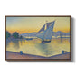 The Port at Sunset, Opus 236, Saint Tropez, 1892 - Floater Framed Canvas Print