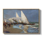 The Beach at Valencia, 1908 - Floater Framed Canvas Print
