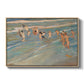 Children Playing on the Beach in Valencia, c. 1908 - Floater Framed Canvas Print