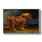 The Shire Horse Elephant in an Extensive Landscape, c. 1850s - Floater Framed Canvas Print