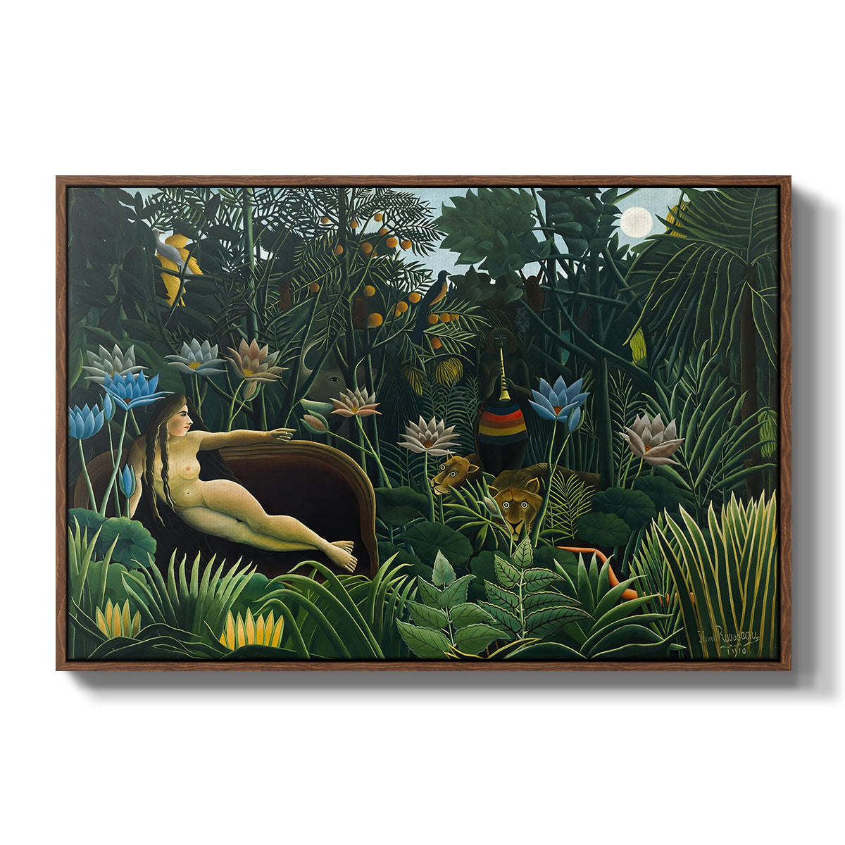 The Dream (Le Rêve), 1910 - Floater Framed Canvas Print