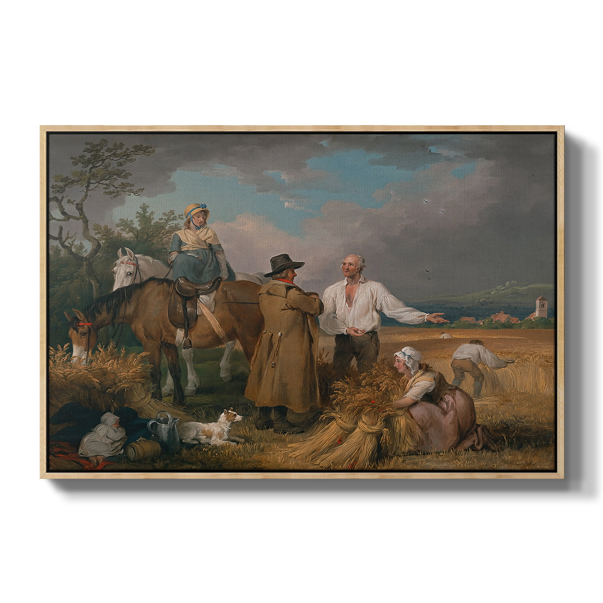 The Reapers, 1800 - Floater Framed Canvas Print