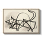 Study of a Cat (Étude de chat), 1946 - Floater Framed Canvas Print