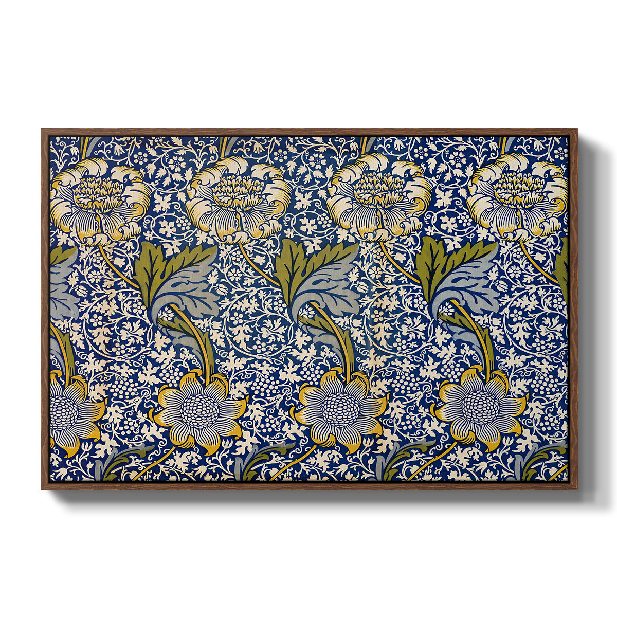 Kennet - Indigo/Gold, 1883 - Floater Framed Canvas Print