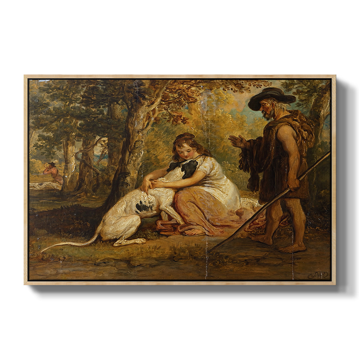 Measure for Measure, or The Biter Bit, 1840 - Floater Framed Canvas Print