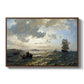 Fresh Breeze on the Norwegian Coast, 1876 - Floater Framed Canvas Print