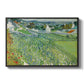 Vineyards at Auvers, 1890 - Floater Framed Canvas Print