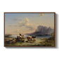 Shepherds and Cattle on Lake Attersee, 1852 - Floater Framed Canvas Print