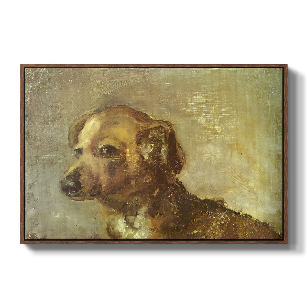 Cliper, the Artist's Dog, 1895 - Floater Framed Canvas Print