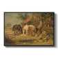 The Midday Meal, 1835 - Floater Framed Canvas Print
