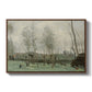 Washerwomen in a Willow Grove, c. 1871 - Floater Framed Canvas Print
