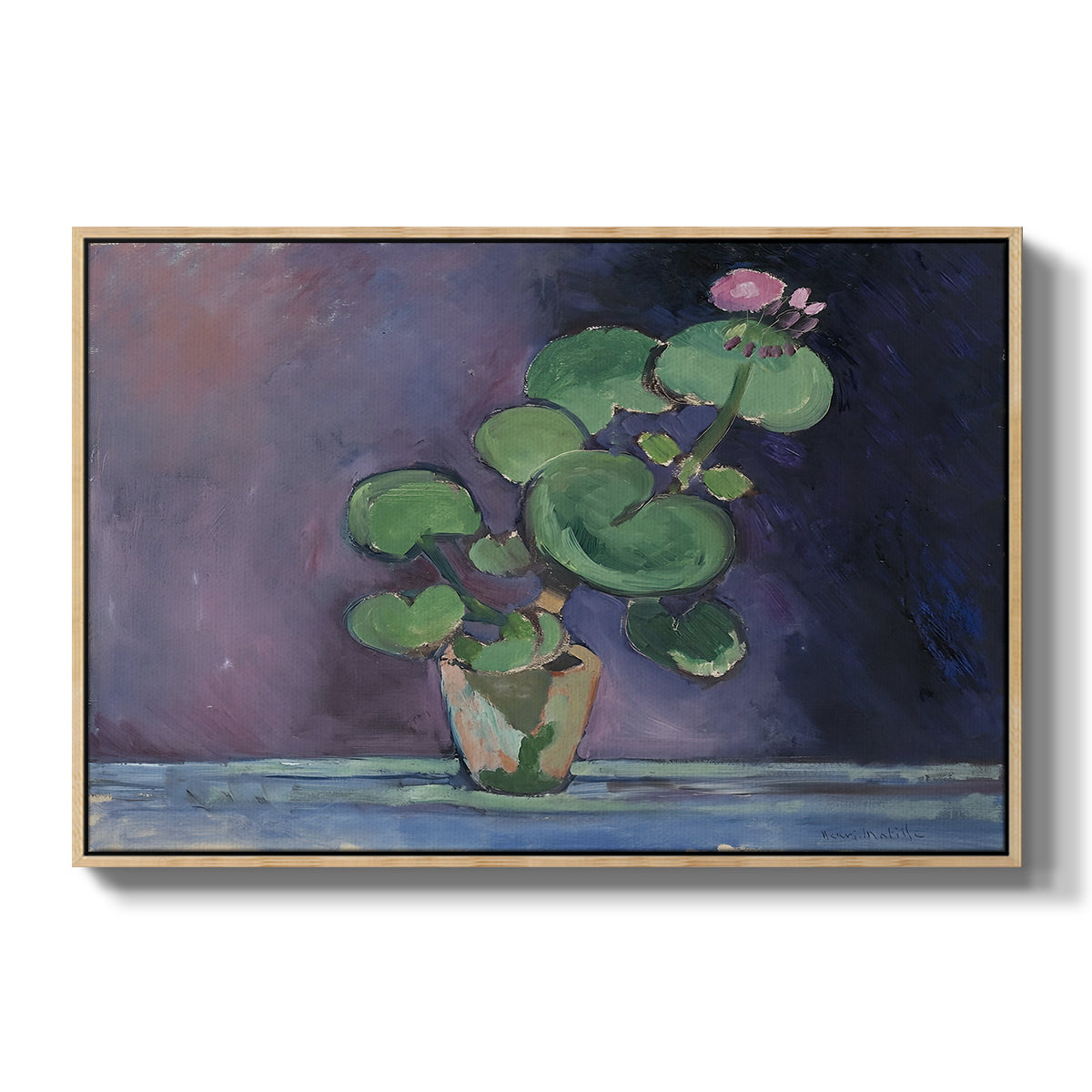 Geranium, 1909 - Floater Framed Canvas Print