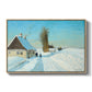 Shoveling Snow on a Beautiful Winter Day, c. 1898 - Floater Framed Canvas Print
