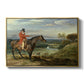John Levett Hunting at Wychnor, Staffordshire, 1818 - Floater Framed Canvas Print
