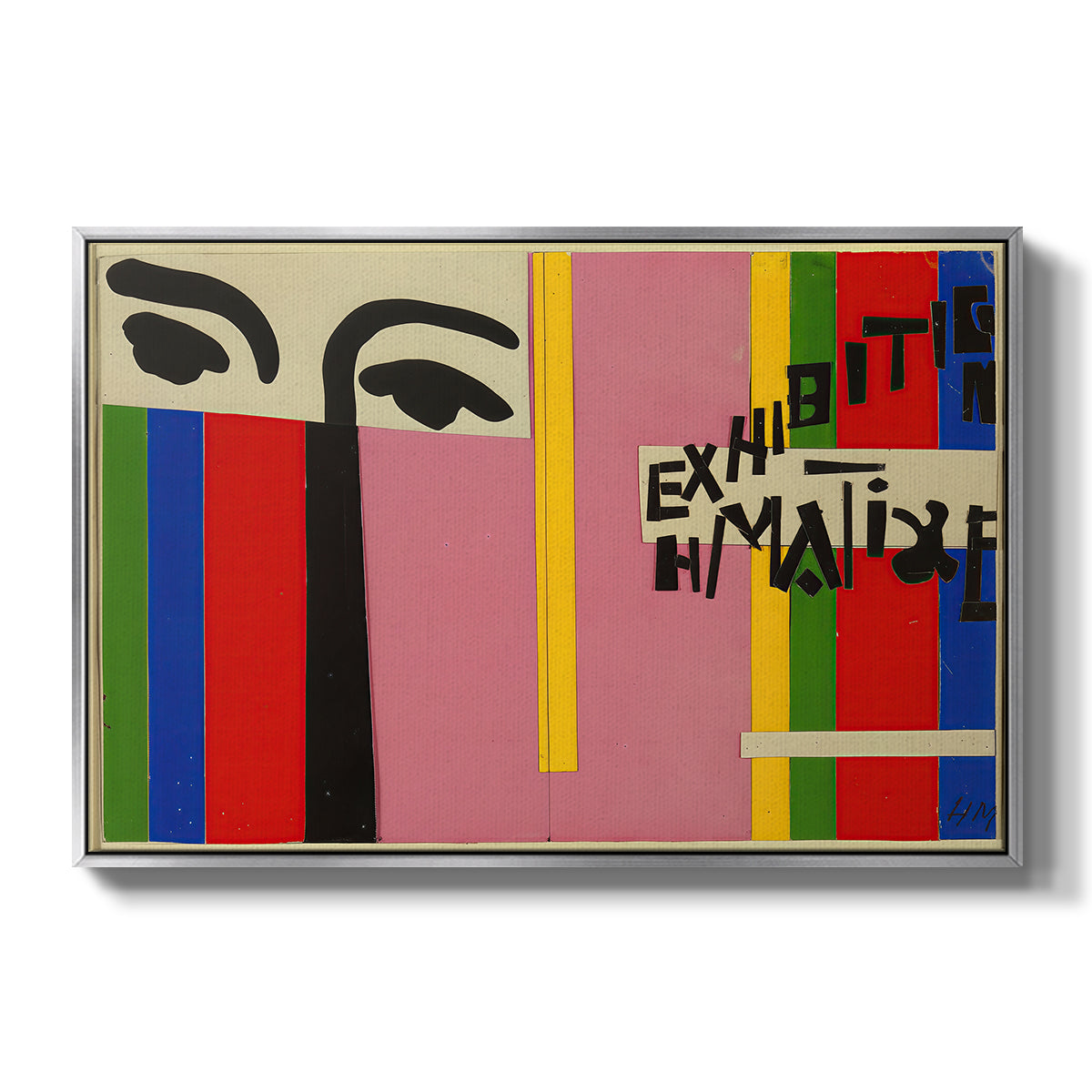 Design for Cover of Exhibition Catalogue, 1951 - Floater Framed Canvas Print