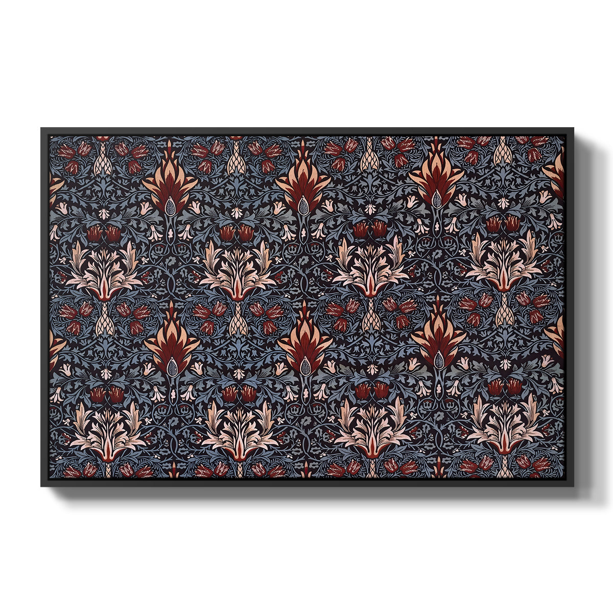 Snakeshead (Printed Textile), c. 1876 - Floater Framed Canvas Print