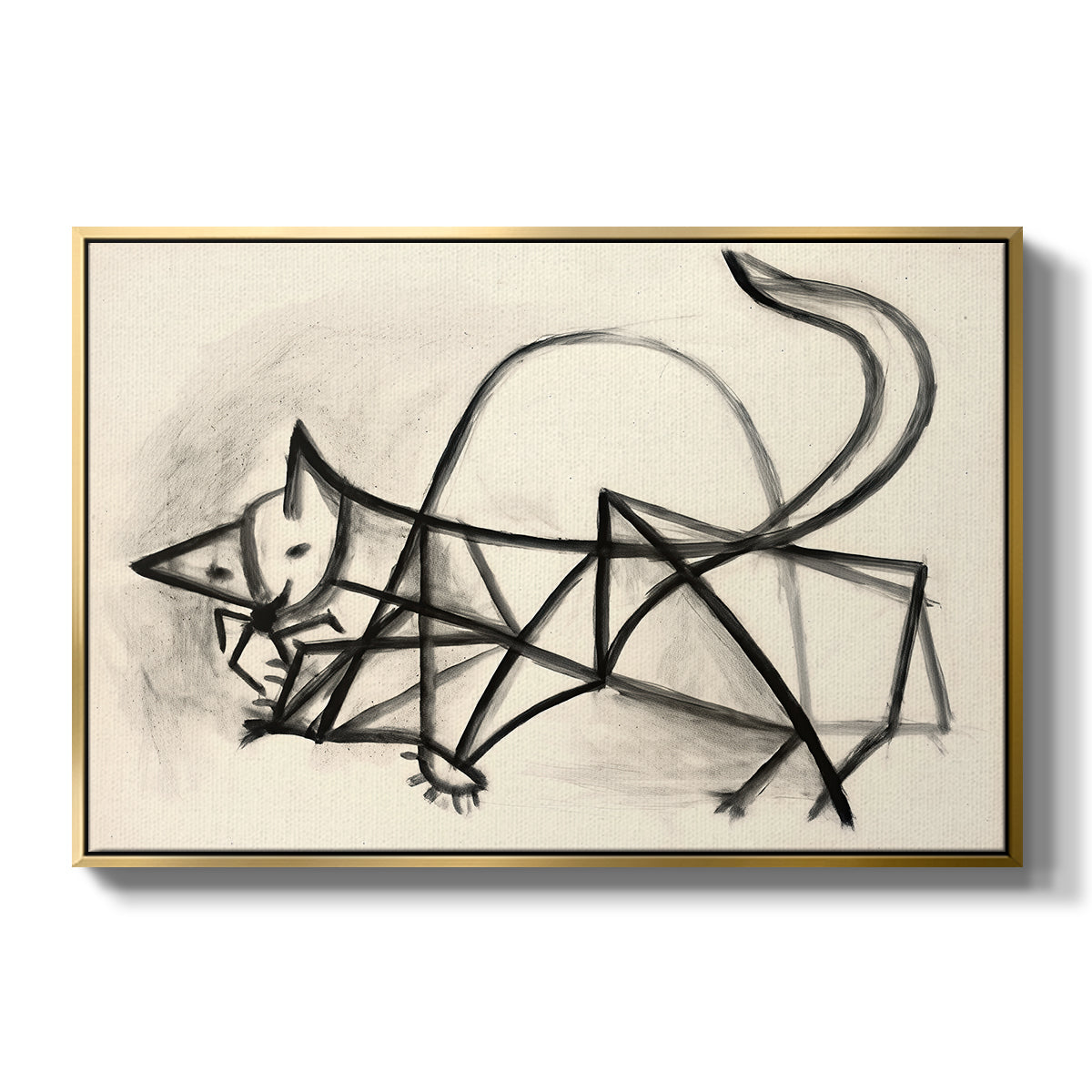 Study of a Cat (Étude de chat), 1946 - Floater Framed Canvas Print