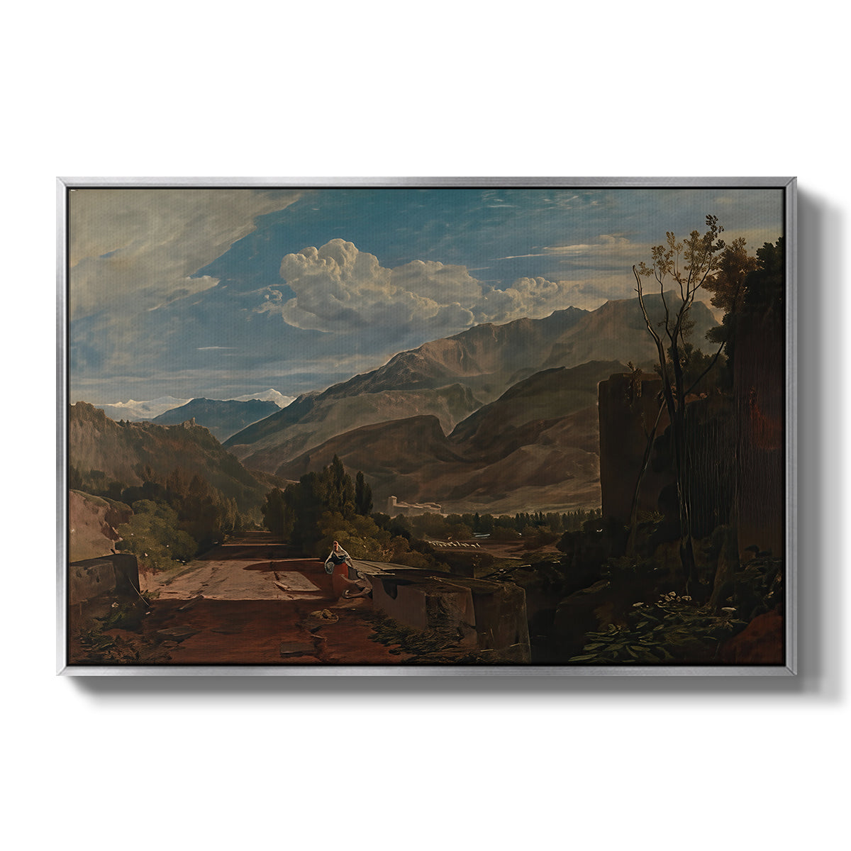 Bonneville, Savoy, 1803 - Floater Framed Canvas Print