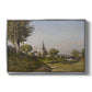 Village Landscape with Church, 1891 - Floater Framed Canvas Print