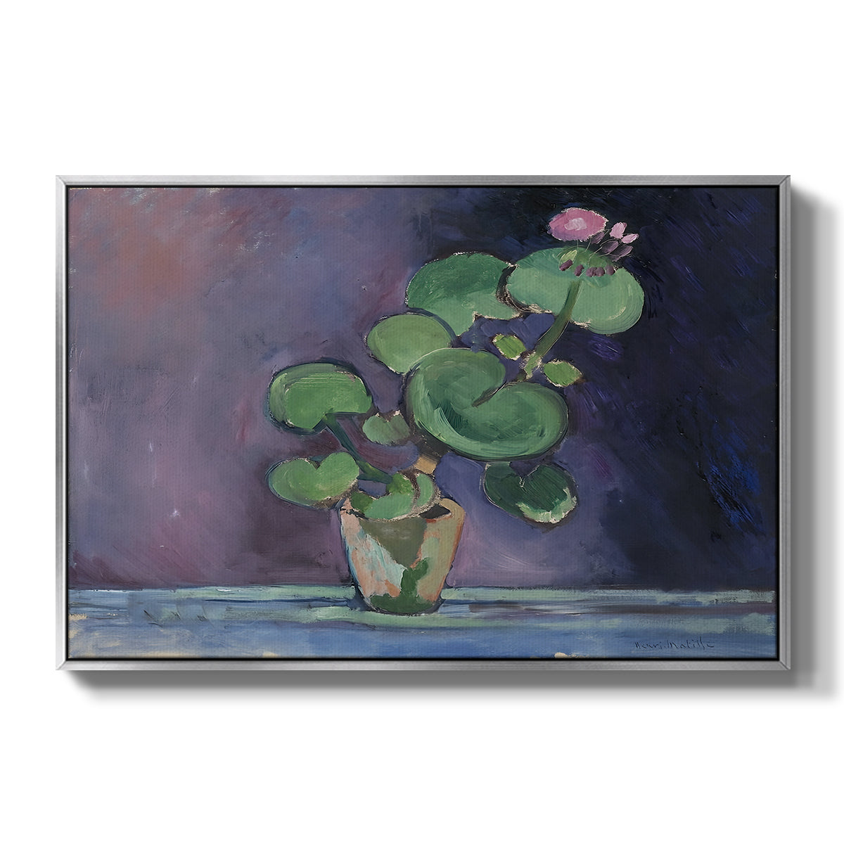 Geranium, 1909 - Floater Framed Canvas Print
